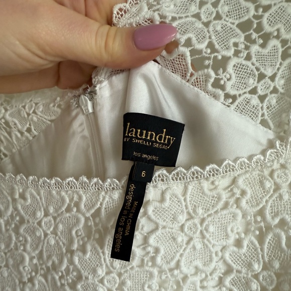 Laundry by Shelli Segal white Dress size 6 - Picture 4 of 14